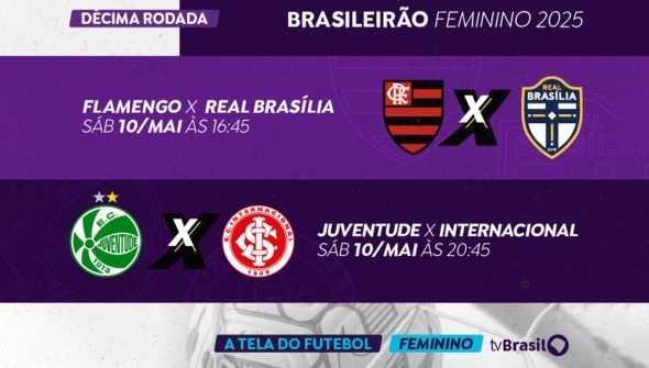 TV Brasil transmite duas partidas do Brasileirão Feminino neste sábado