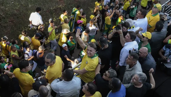 Manifestação em Brasília pede anistia a golpistas