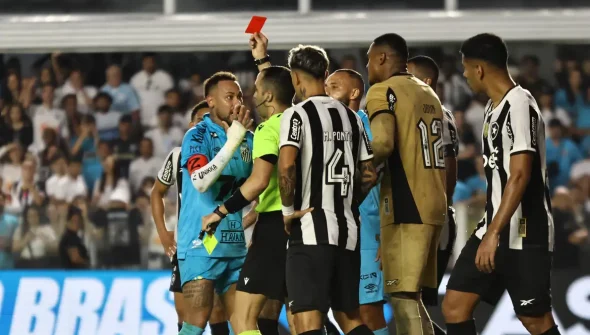 Neymar é expulso e Santos perde do Botafogo na Vila pelo Brasileirão