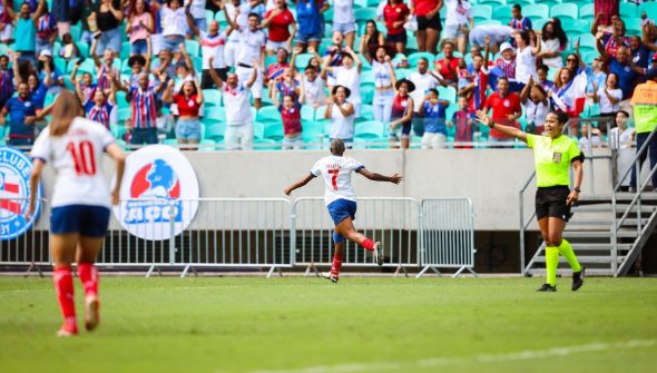 Rhaizza marca três e Bahia derrota Ferroviária no Brasileiro feminino