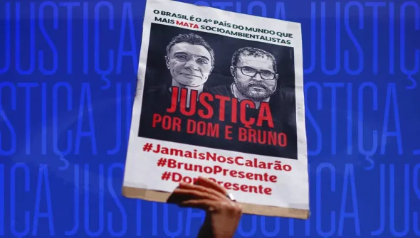 União dos Povos Indígenas do Javari homenageia Bruno e Dom Phillips