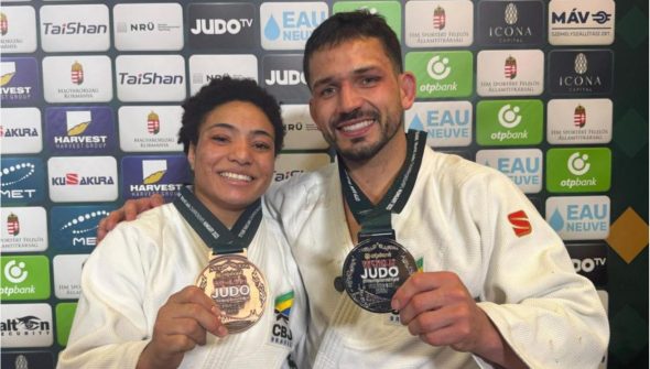 Brasil fatura prata e bronze no 3º dia do Mundial de Judô na Hungria