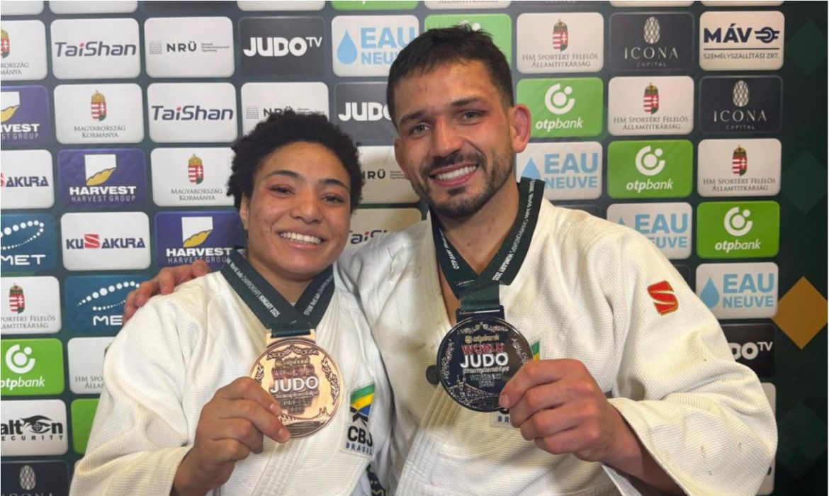 OAB Barro Preto - Brasil fatura prata e bronze no 3º dia do Mundial de Judô na Hungria