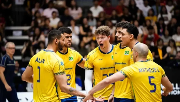 Liga das Nações: Brasil fecha 1ª fase na liderança e mira no mata-mata