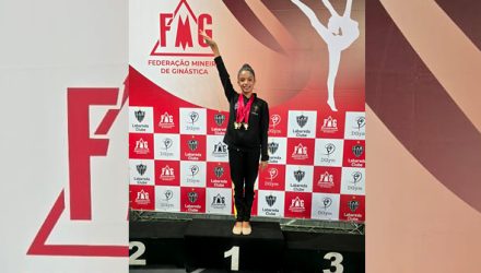 Atleta mirim de Lagoa Santa brilha no Estadual de Ginástica Rítmica