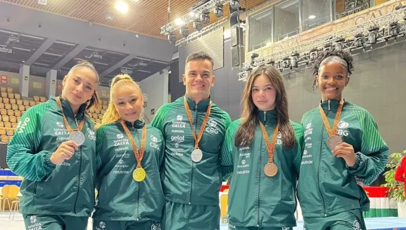 Ginastas brasileiros encerram competição na Hungria com cinco pódios