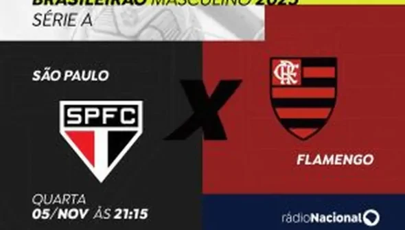 Rádio Nacional acompanha São Paulo e Flamengo ao vivo nesta quarta