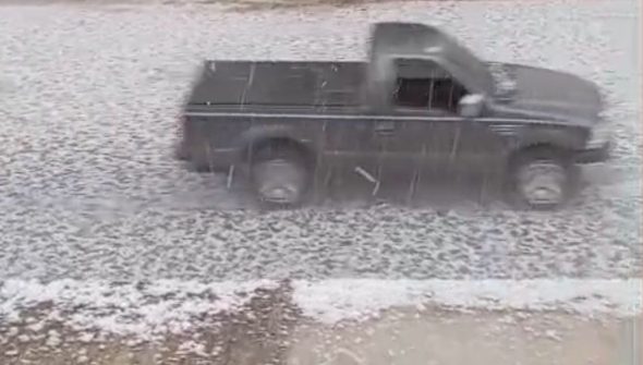 Queda de granizo atinge mais de 34 mil pessoas em Erechim