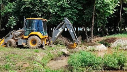 Prefeitura conclui limpeza de bacia de contenção na orla da lagoa