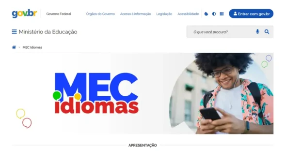 MEC Idiomas: nova plataforma oferta inglês e espanhol gratuitamente