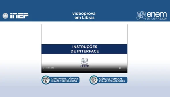 Plataforma Enem Libras ganha atualização com provas de 2017 a 2025