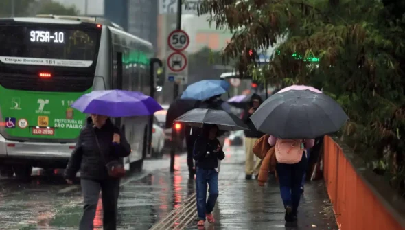 Sudeste pode ter grande volume de chuva nesta quarta-feira