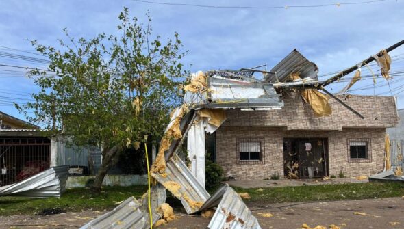 Temporais em Santa Catarina e Rio Grande do Sul afetam 4,8 mil casas